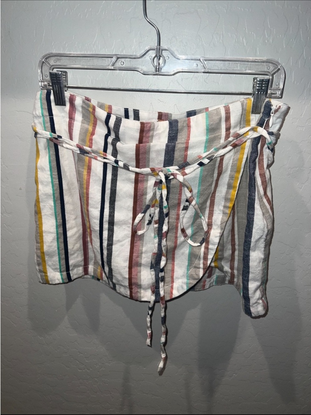 Free People Striped Linen Top in White, Navy, Rust, Pink